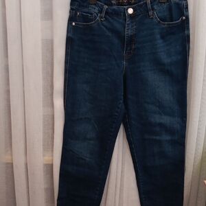 Seven7 Dark Blue Weekend Easy Fit Boyfriend Jeans for Women